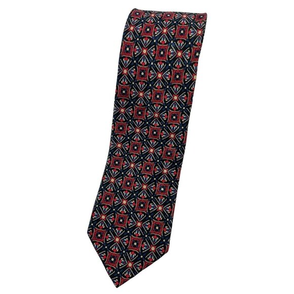 BRIONI Men´s 100% Silk Necktie LUXURY Tie Black Red...